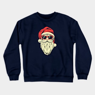 santa claus with glasses Crewneck Sweatshirt